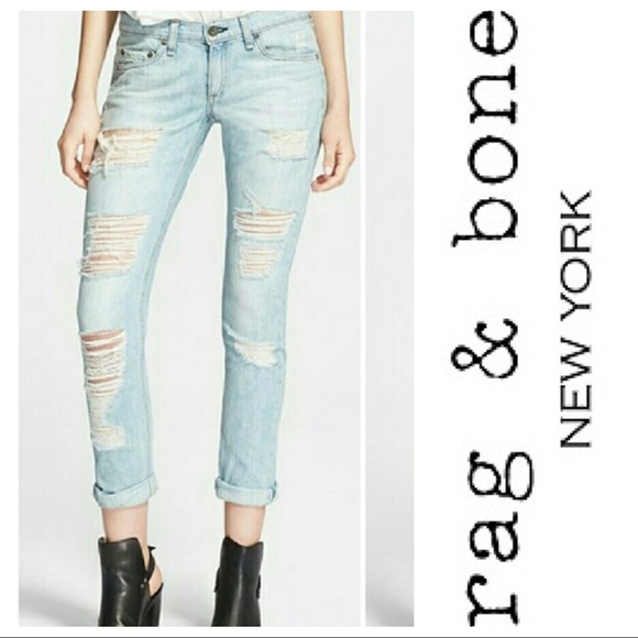 rag & bone Denim - RAG & BONE JEANS BOYFRIEND CLIFFS REBEL THE DRE 26